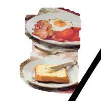 Jajko sadzone z boczkiem