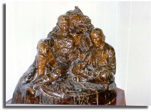 Sculptural group Arsenyev and Dersu